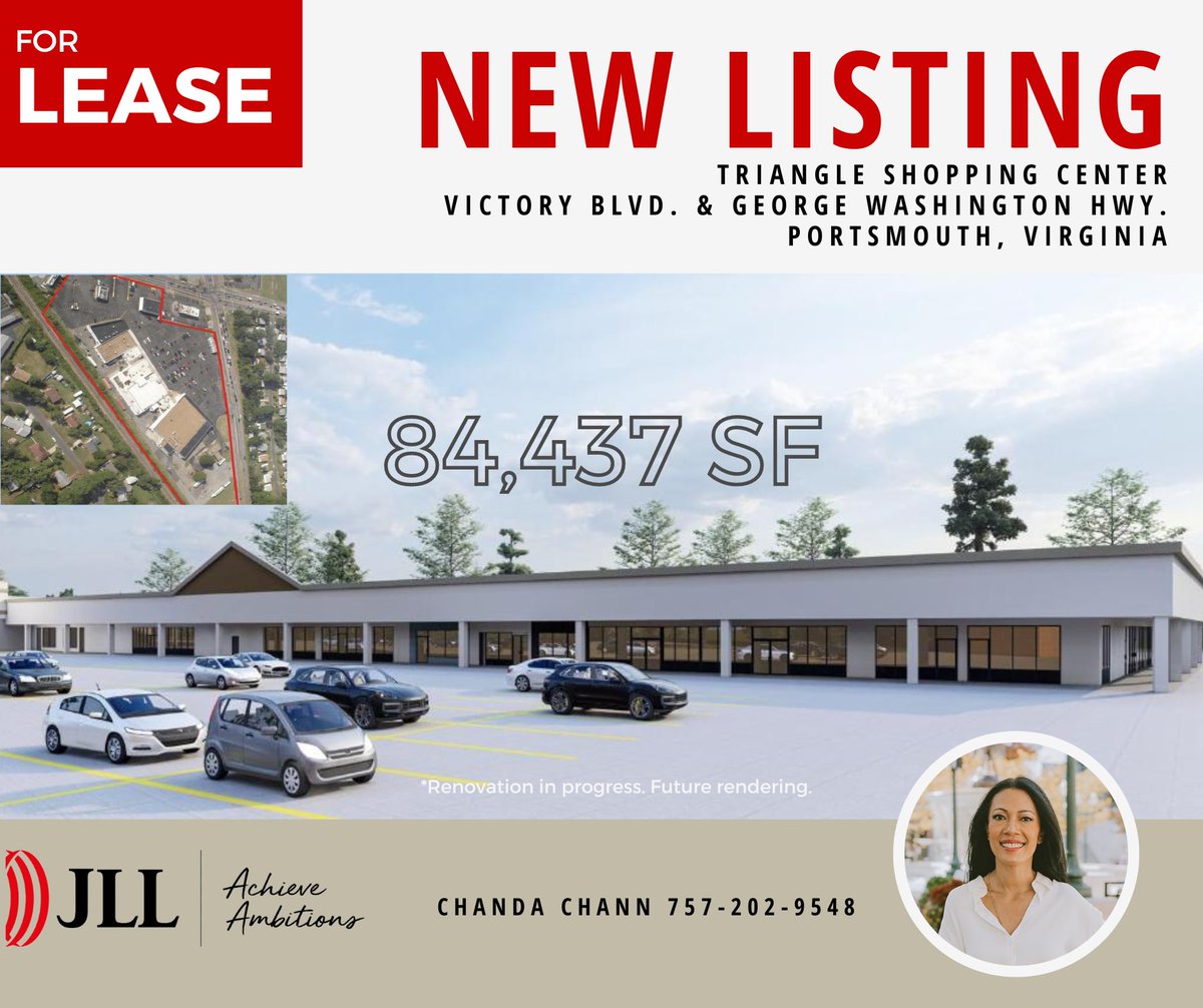 chandachann's tweet photo. NEW OWNERSHIP!  Full renovation in progress. Located on the corner of George Washington Hwy &amp; Victory Blvd. about 2 miles from Rivers Casino and Naval Shipyard Portsmouth. Come do business here!  #commercialrealestate  #Retail #shoppingcenter https://t.co/8vy8f9bduw