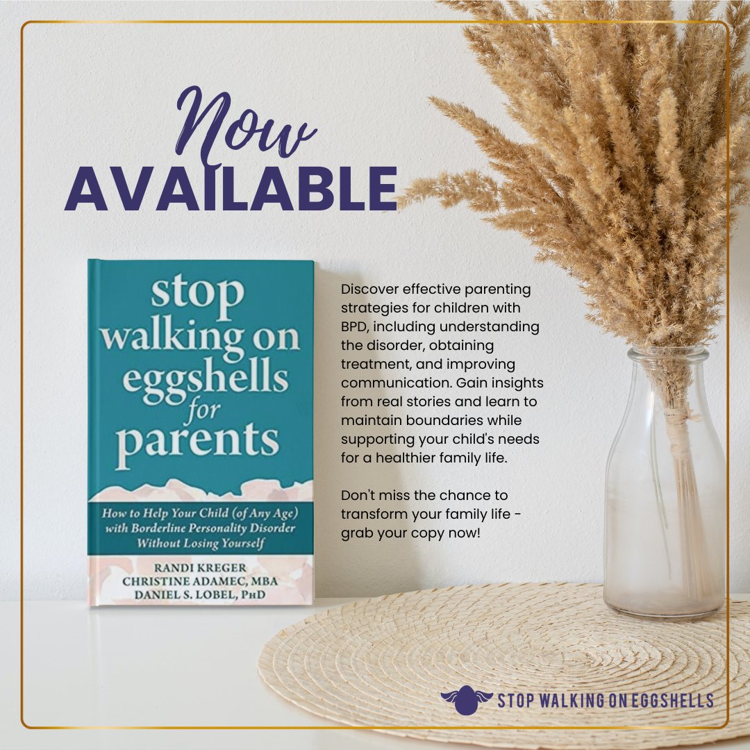 Empowerment awaits within the pages of 'Stop Walking on Eggshells for Parents,' authored by me, Randi Kreger. Discover the keys to reclaiming your life and fostering healthier relationships.

#StopWalkingOnEggshells #DBT #DBTskills #RandiKreger