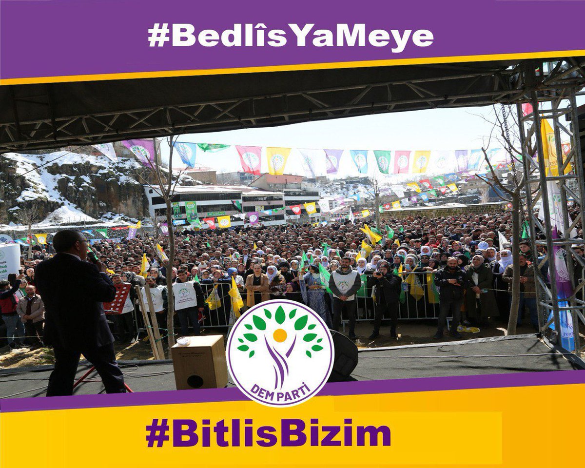 DEM Parti Bitlis İl Örgütü, oyların yeniden sayılması için '#BitlisBizim #BedlisYaMeYe'  hashtag ile sanal medyada çalışma başlattı