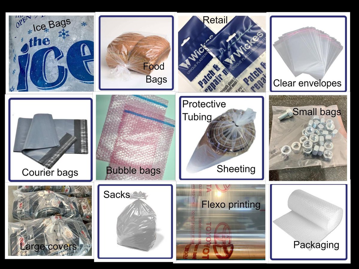 Flexible Packaging in Kent 
#Icebags #foodbags #retailpackaging #clearenvelopes #courierbags #bubblebags #layflattubing #sacks #flexoprinting
#kentpackaging #packagingtapes

Flexible Packaging made to measure in Kent