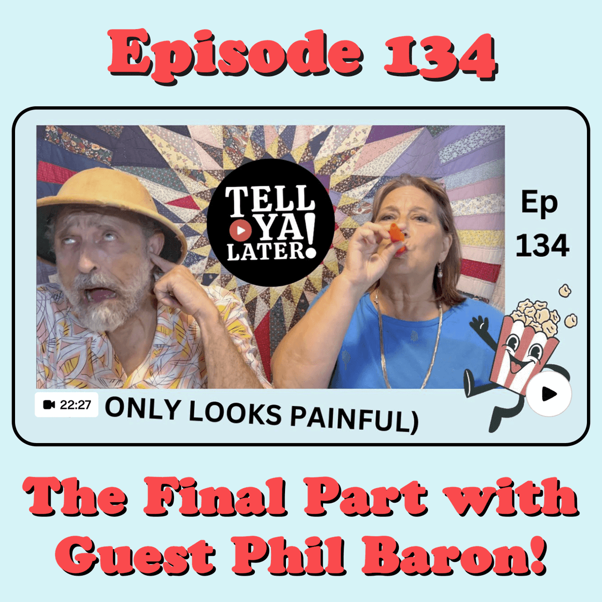 Watch the final episode with our special guest, PHIL BARON! 😄 The voice of Teddy Ruxpin! It only looks painful, but it's really quite fun! #TellYaLaterShow #TeddyRuxpin #VoiceOver 

patreon.com/posts/tell-ya-…