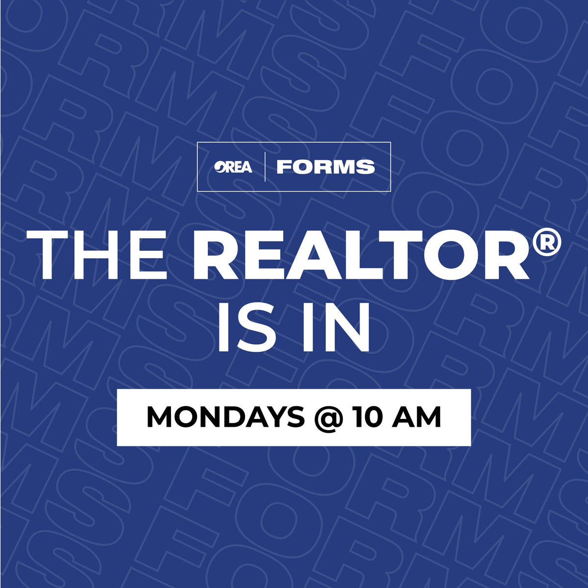 The REALTOR®️ in Residence is back in session, hosted by OREA’s REALTOR®️ In Residence, Ray Ferris, to talk all things Standard Forms and Clauses! Join us for one of our weekly REALTOR®️ Is In 90-minute webinars starting Monday, April 8. To register orea.com/advocacy/TRESA….