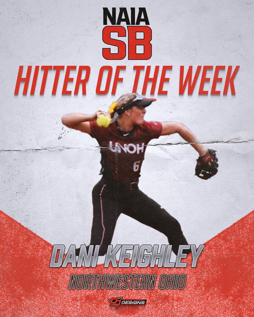 Congratulations to Dani Keighley of Northwestern Ohio for winning our hitter of the week 3/25-3/31!