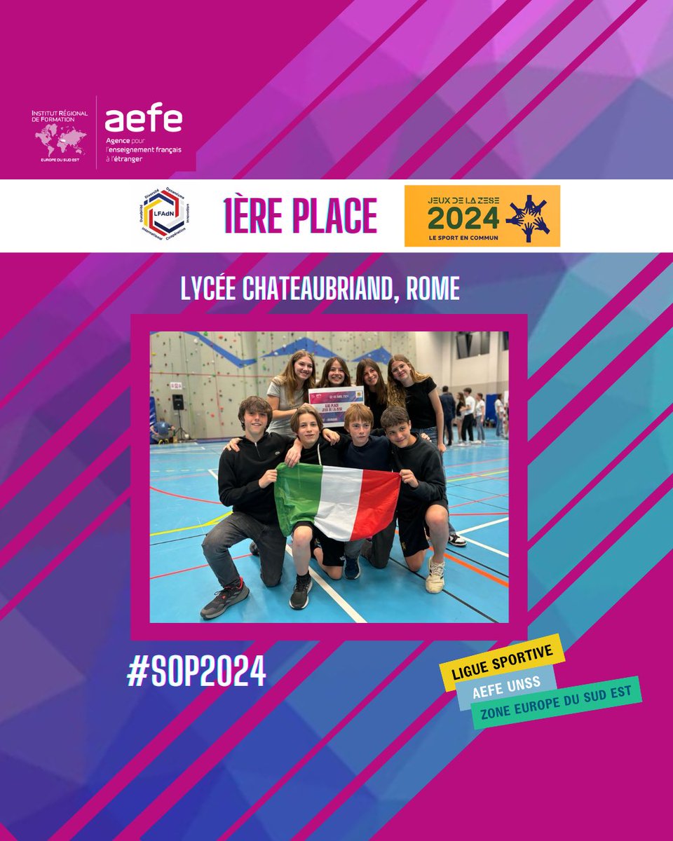 ZESE_AEFE_UNSS's tweet photo. 🏆 Palmarès - Jeux de la ZESE 2024

👏 Clap de fin pour cette 2ème édition des Jeux de la ZESE au @AdnLycee. 

🥇🥈🥉 Un grand bravo à tous les participants et aux grands vainqueurs! 

Mention spéciale au @LotiLycee pour les trophées éco-responsables!

#AEFEsport #SOP2024 https://t.co/B428ikCQxc