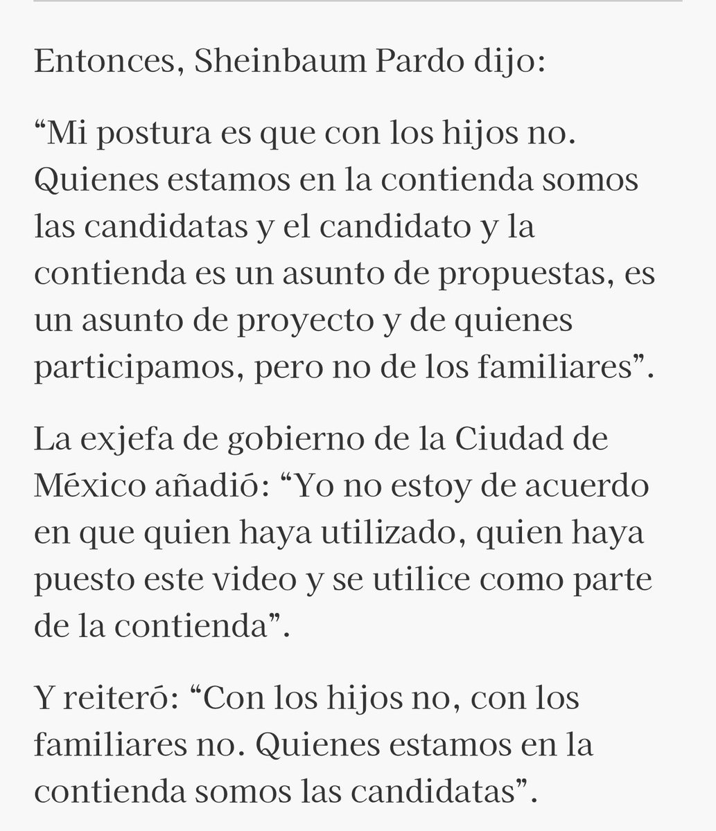 LA NETA DEL FÚTBOL L&L Ante el triste papel que hizo Juan Pablo Sánchez Gálvez, hijo de Xóchitl Gálvez, y a pregunta expresa, la candidata Claudia Sheinbaum respondió con la inteligencia y categoría que la distinguen.