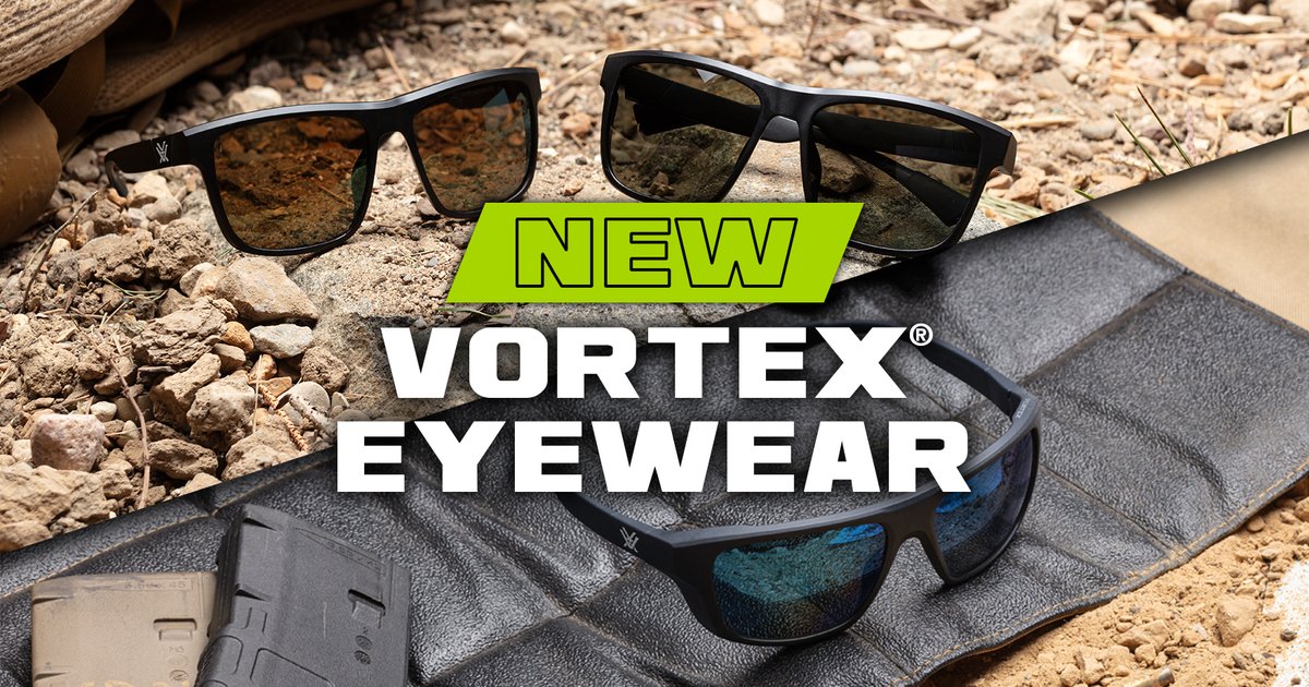 Vortex® performance sunglasses bridge the gap between hyper-tactical eyewear and uncomfortable safety glasses, delivering UV and ballistic-rated protection, comfort, versatility, and casual style all backed by the lifetime Vortex® VIP® Warranty. vortexoptics.com/eyewear