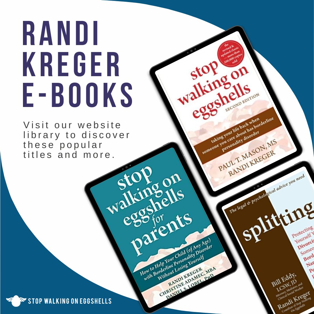 Dive into the digital world of empowerment and healing with my ebooks! Join me, Randi Kreger, as we explore transformative insights and practical tools for navigating life's challenges. 

#Ebook #Empowerment #AuthorRandiKreger #StopWalkingOnEggshells #Splitting