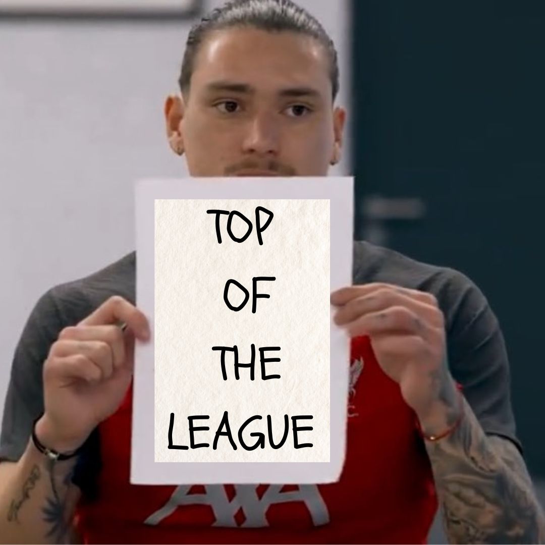 LFCTransferRoom's tweet photo. Hey Darwin, where are Liverpool? https://t.co/8sjTXYTT0Q