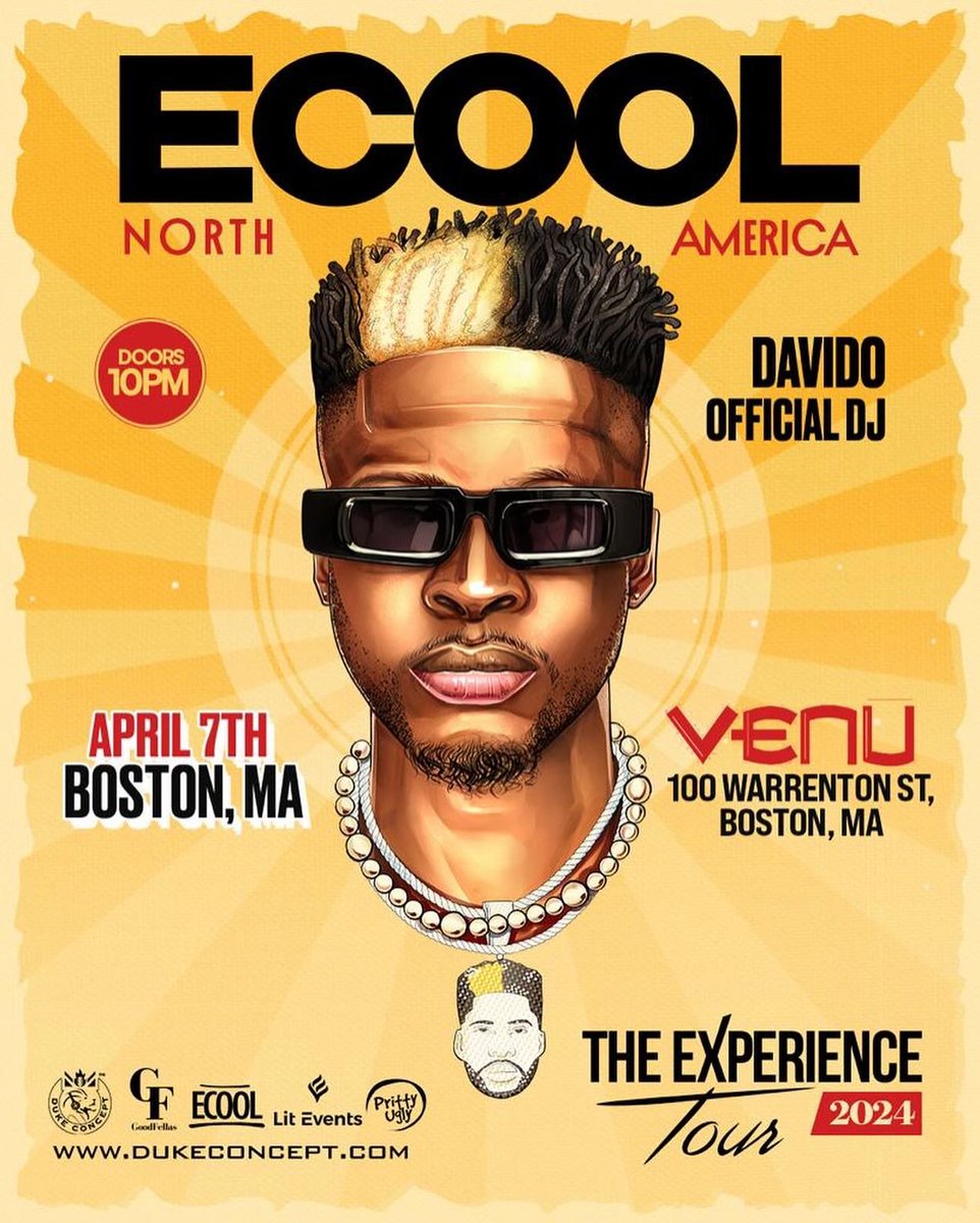 BOSTON! This Sunday!! Let’s have some fun! Bringing the Coolest Vibes to you!! Get ready! Dukeconcept.com for tix 🔥🔥