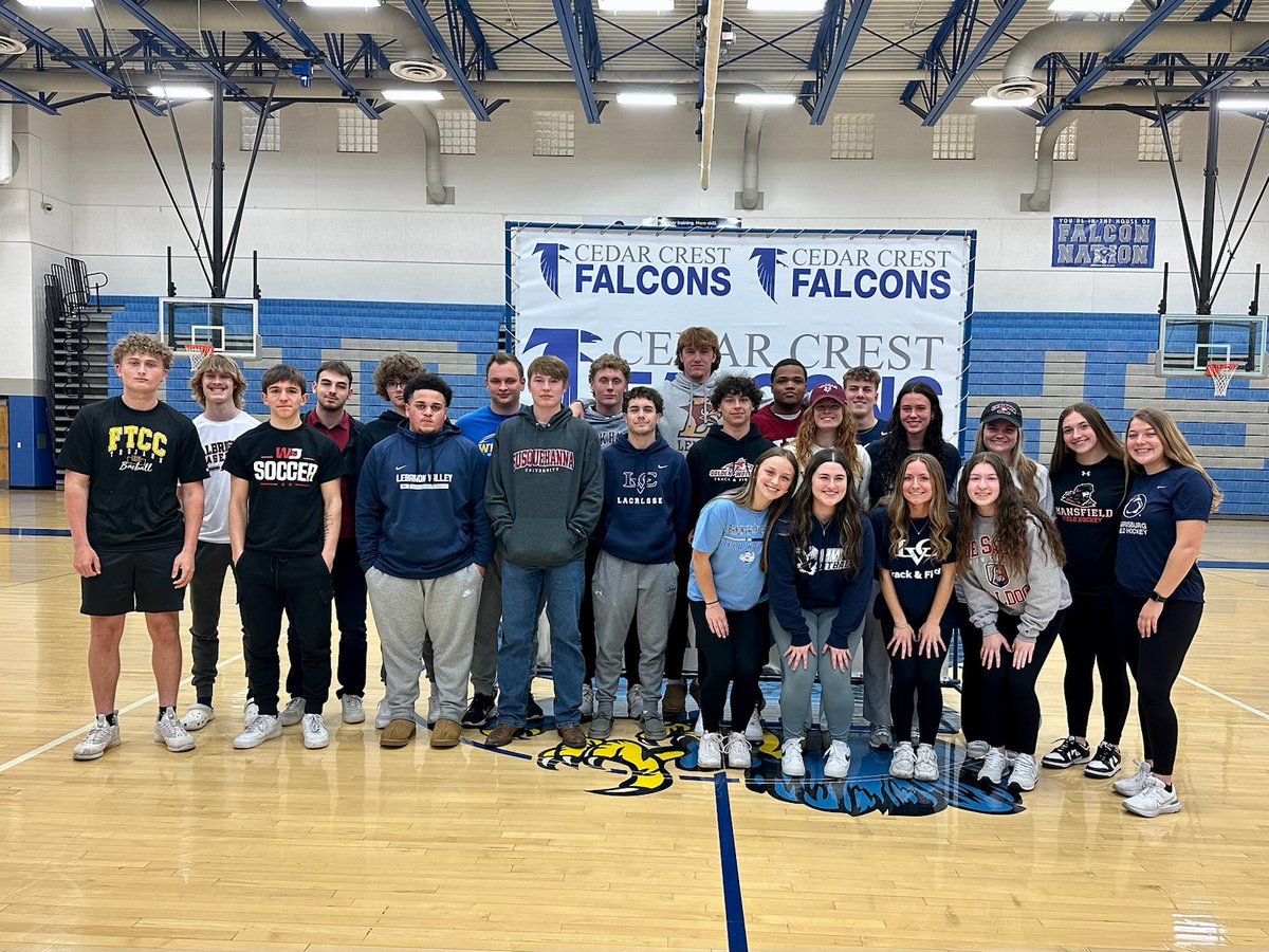 Congratulations to the Cedar Crest High School athletes who were recognized today during 2024 Spring Signing Day! We are very proud of you and wish you the best in your future academic and athletic endeavors.