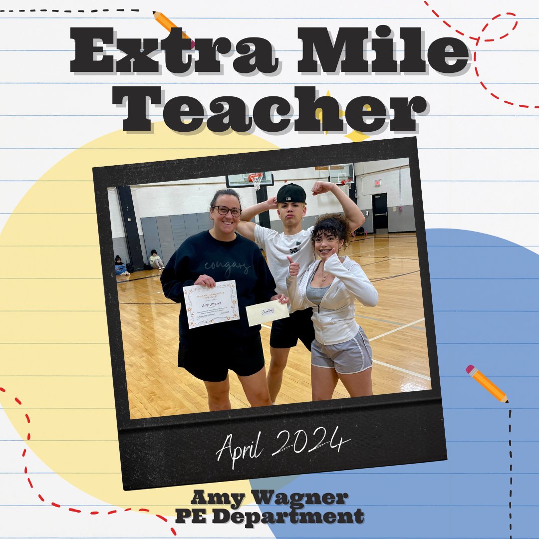ClarkCounsDept's tweet photo. Congratulations to Mrs. Wagner! She is the Extra Mile Teacher for the month of April. She had glowing nominations from her students! Thank you to
@chefjasondady restaurants for donating gift certificates for our recipients! 🐾😊
@NISDClark @Clarkpub @clark_stuco @ClarkCougarVB https://t.co/RjRVpKEWQv