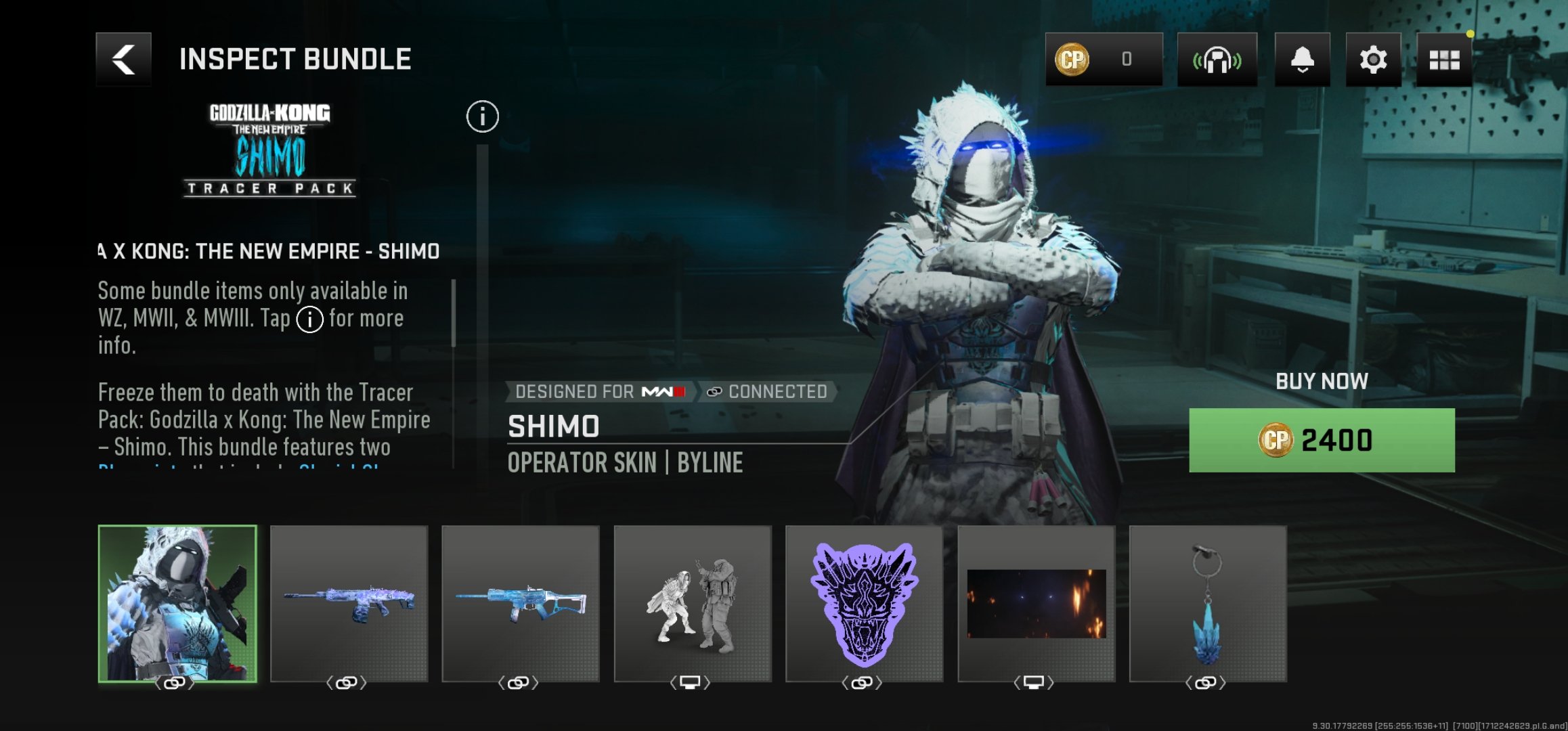 NEW SEASON 3 MW3/WARZONE: GODZILLA x KONG SHIMO TRACER PACK