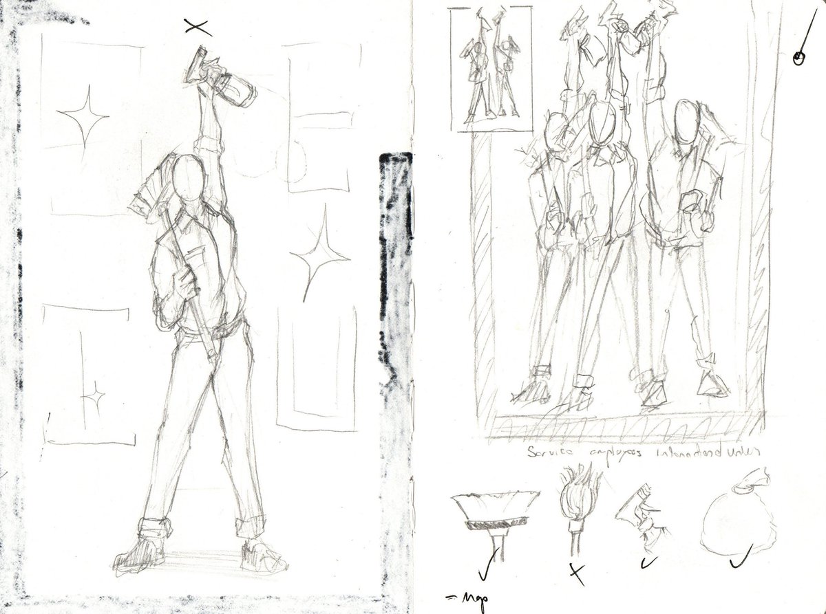 SocEngineCore's tweet image. SEIU concept sketches