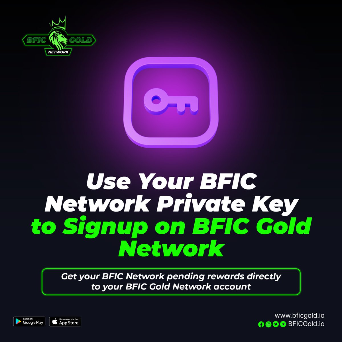 blovenetwork5's tweet photo. Attention BFIC Community🚨
Use your BFIC Network private key to Sign up BFICGOLD Network
Activate account with 1 BFICGold Token
BFIC capital directly your BFICGOLD account 10% every month🚀
#BFICNetwork #BFIC #BFICGoldNetworkCommunity #BFICGold #BFICCommunity #LockedCapital https://t.co/wyLLzCXBNE