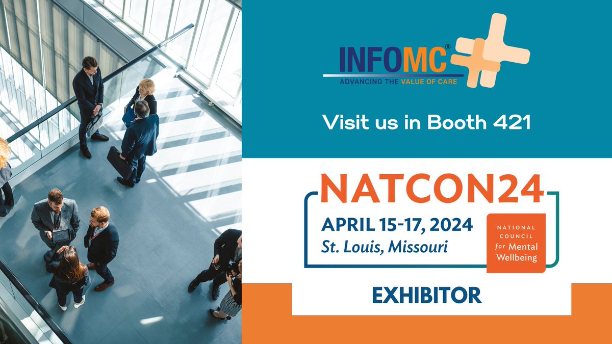 Going to #NatCon24? Stop by booth 421 to connect with Lauren Barsa and Tim Exman and learn how our end-to-end managed behavioral health platform supports health equity by integrating social determinants into your behavioral health programs.#healthequity hubs.ly/Q02rTW7m0