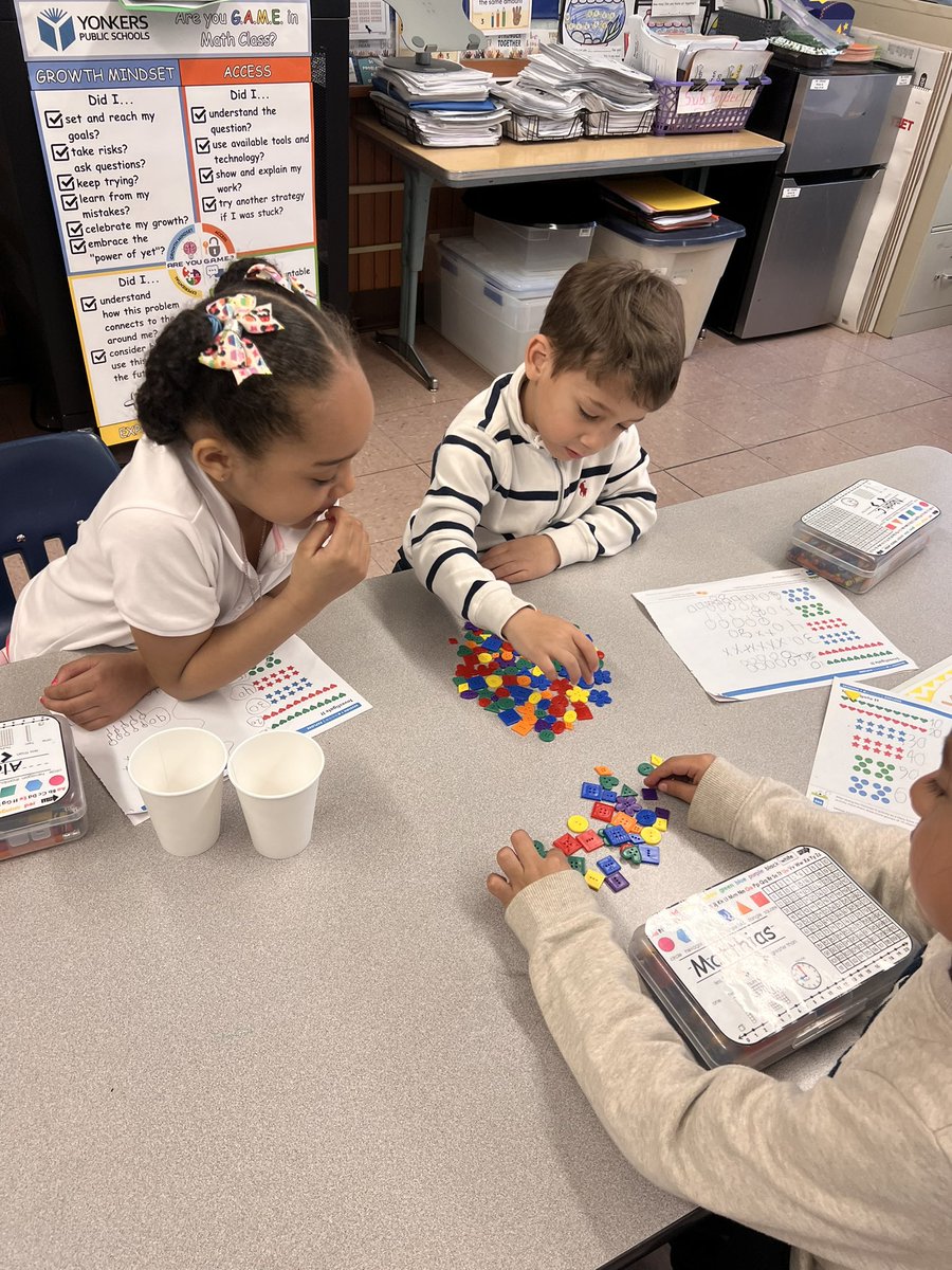 Maestrajenn's tweet photo. Students @School5Yonkers are exploring in using math tools. @iReady The topic is counting to 100 by 1’s and 10’s. They are counting on from any number less than 100. #MathematicsEducationMonth #NumberSense #Groups #accountabletalk #mathtalk @YonkersSchools @YPSMathDirector https://t.co/WogIlBftPh