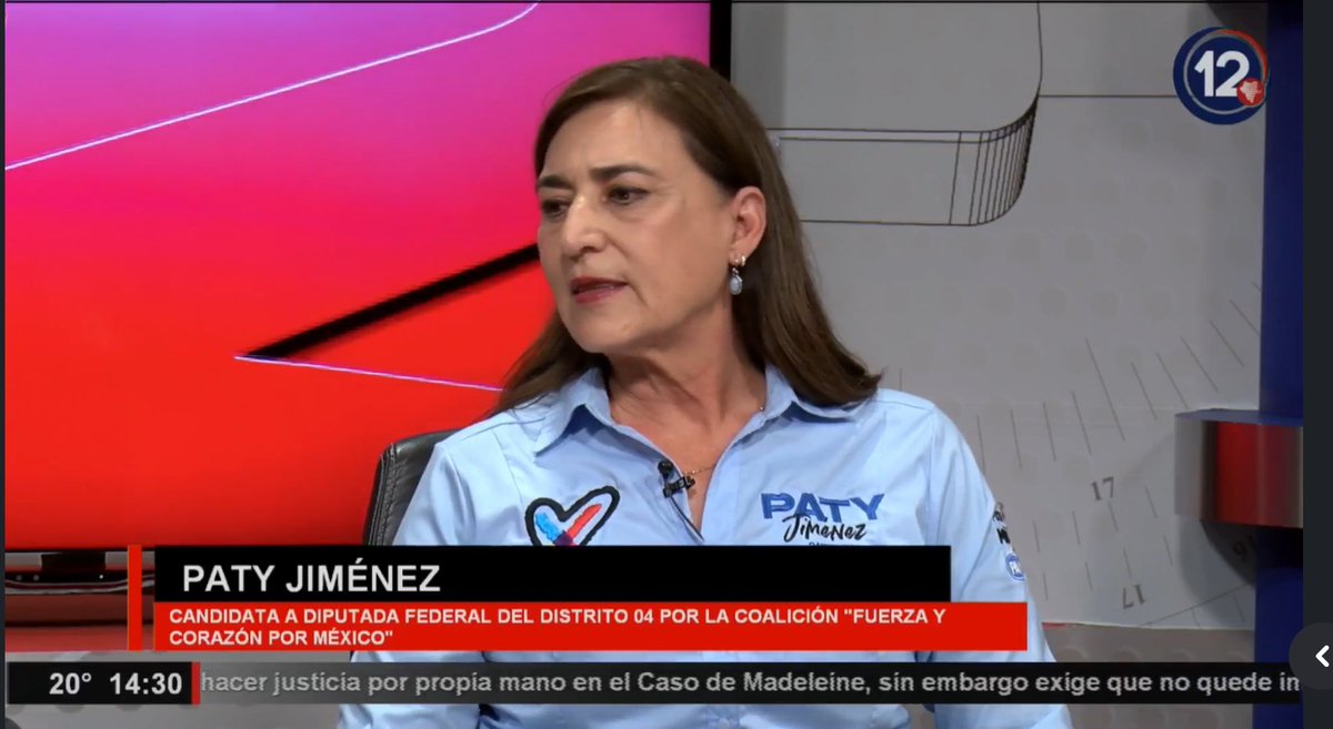 Platico en #Noti12 con @PatyJimenezD, candidata a diputada federal por #Durango por la alianza FCM. ▶️ facebook.com/share/v/jdgcY3…