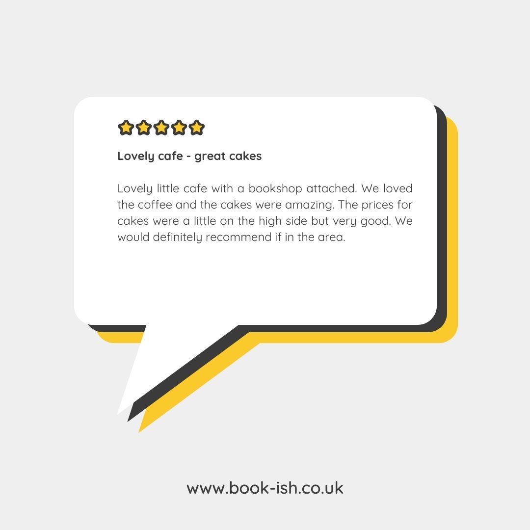 Our cafe has been getting some cracking reviews thanks to our new chef Jim, our fabulous cafe team and a rather delicious new menu! Books, coffee, cakes and good food! What more could you ask for!