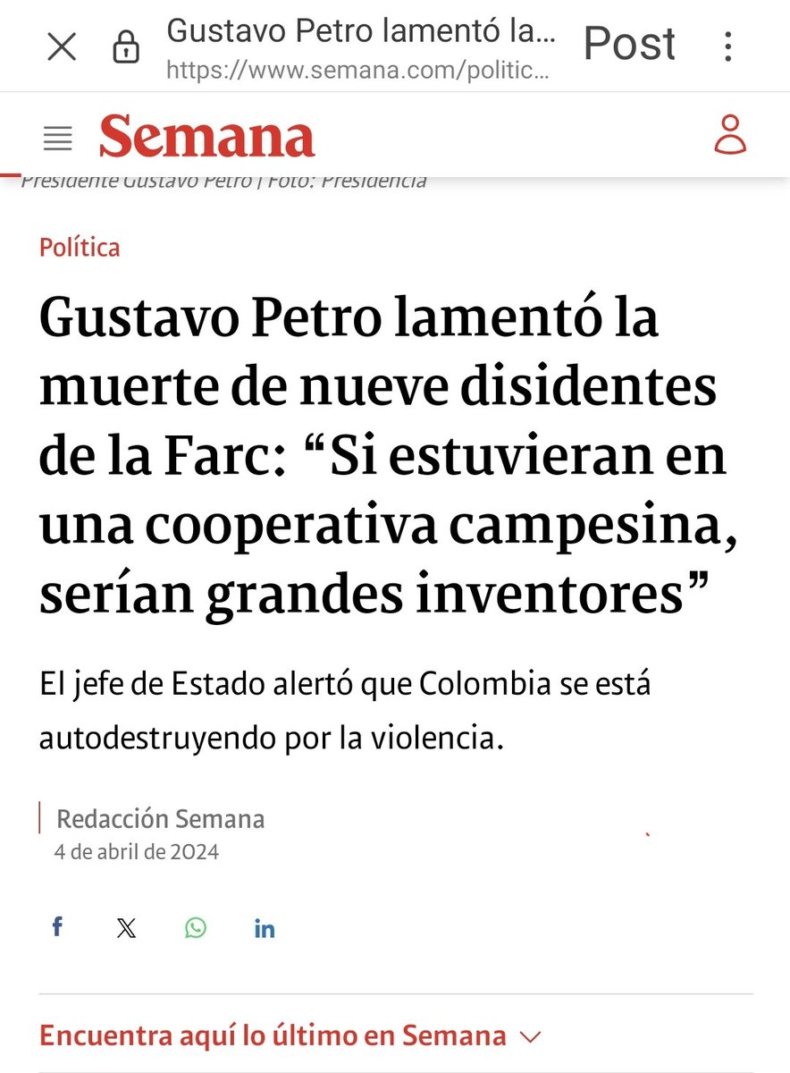 Definitivamente @petrogustavo gobierna con odio a las instituciones. Primero se lamenta de los logros del @COL_EJERCITO y después ataca la dignidad de nuestra @PoliciaColombia. Si el Presidente calumnia así a la @PoliciaBogota, no hay política de seguridad ciudadana que sirva.