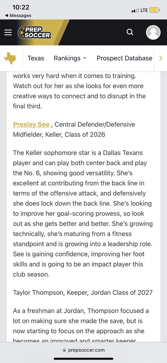 Thank you so much @mattsmithsoccer and @PrepSoccer for the post! I’ve linked below the article, go check it out👀👀 prepsoccer.com/2024/04/stars-… #dallastexan #prepsoccer #ecnl