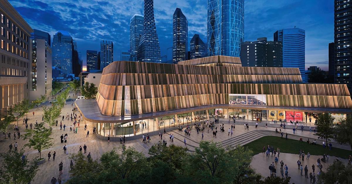 alexsarian's tweet photo. This morning we revealed to Calgary &amp; the world our vision for the future of the arts in Canada. Two years of work with the best design team imaginable. So proud of who we are &amp; who we are becoming. Breaking ground later this year! Learn more at https://t.co/Pp1pD4KW79 https://t.co/kXYIoxLteP