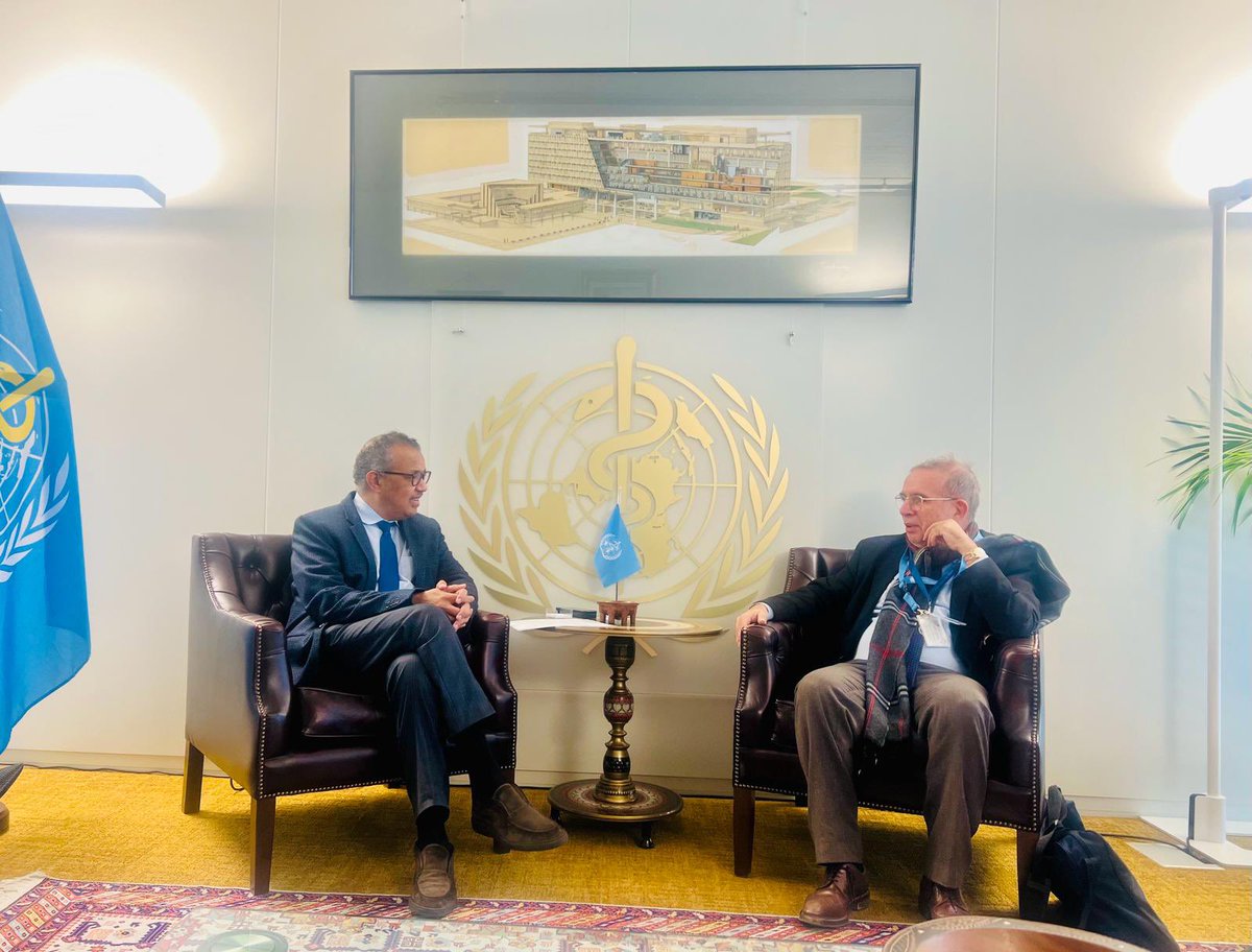 Grazie mille, @ItalyUN_Geneva Ambassador Vincenzo Grassi, for a constructive discussion on the ongoing Member States' negotiations around the #PandemicAccord and for #Italy's active participation as chair of #G7. We also discussed the importance of sustainable financing for @WHO…