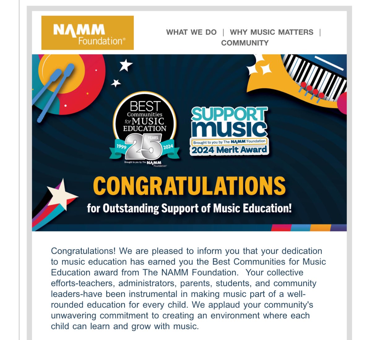 Congratulations to our entire Music Department. Jacket Journal students will talk with members of the music department next week, but we wanted to congratulate all of them immediately. @Jsan0900 @themvhshive @TGBelieveland @mvcsorchestras