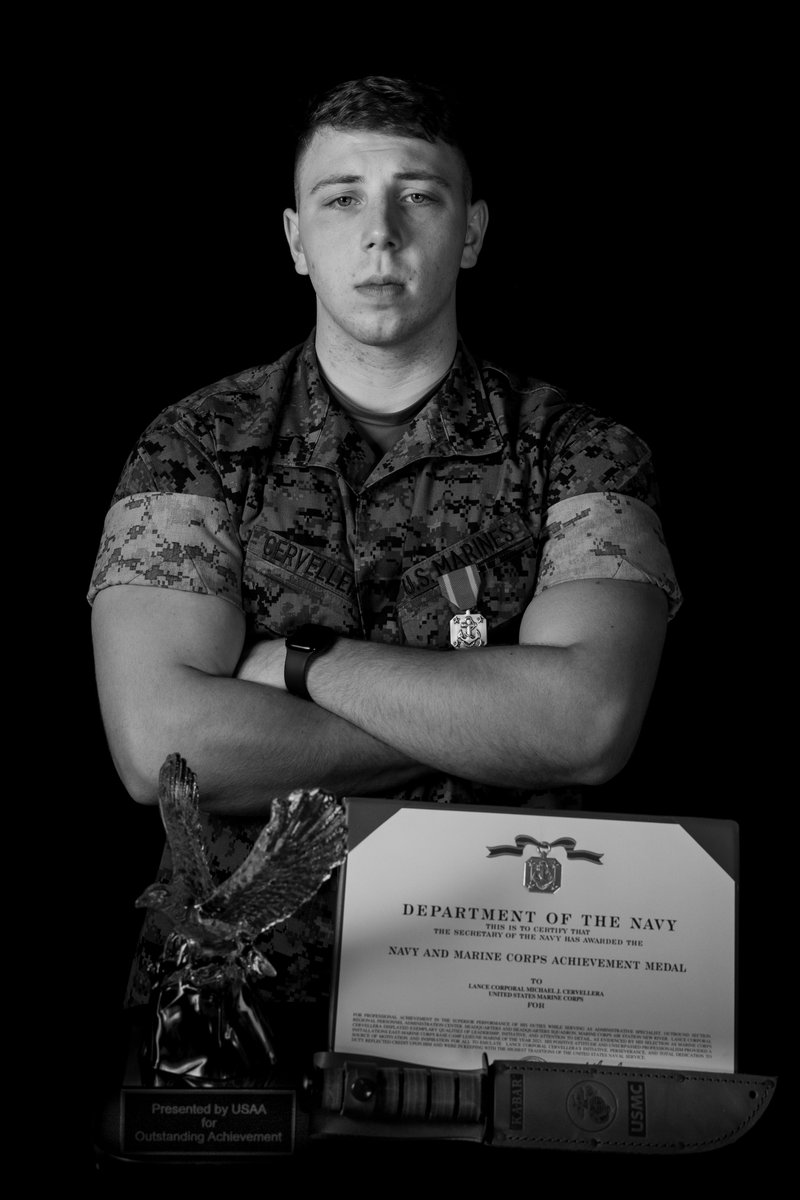 🏆 Motivator of the Year 🏆 Awardee of the Marine of the Year award, MCAS New River Go-Getter award and a Navy and Marine Corps Achievement Medal, is Cpl Michael J. Cervellera. Read more here: newriver.marines.mil/News/Article/A… 📷 by LCpl Alyssa Deputee