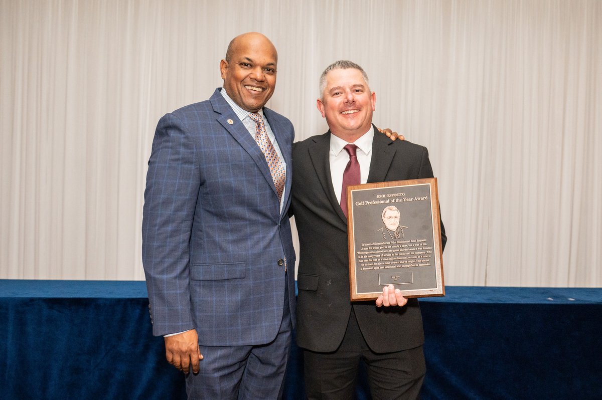 Congratulations to @thewildernessgc's John Stark, our 2023 Emil Esposito Golf Professional of the Year! In honor of KemperSports PGA Pro Emil Esposito, this award is bestowed upon an individual that tirelessly devotes themselves to the game and the ideals it was founded on.