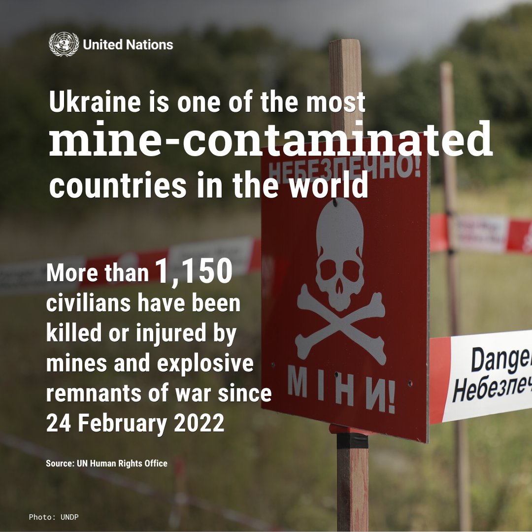 Mine Action is vital in ensuring the people of #Ukraine can rebuild their lives, revive their economy & recover from the devastation caused by Russia's war. Mine Action includes: 🟠demining 🟠education 🟠support to affected people 🟠advocacy 🟠stock-pile destruction #IMAD2024