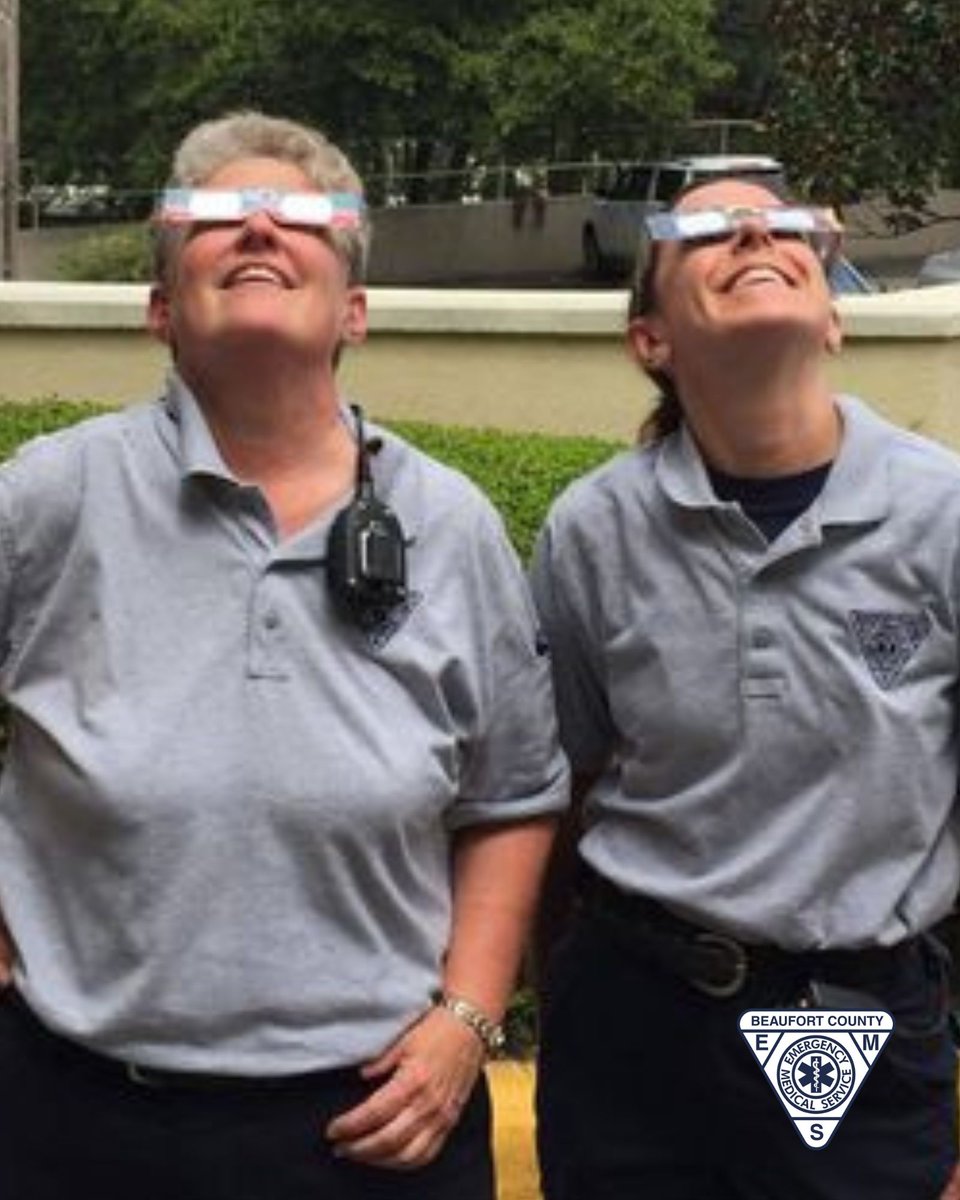 BeaufortSC_EMS's tweet photo. #bcscems remembering the 2017 Solar Eclipse visible over the Lowcountry.  #50thanniversary #workanniversary #50years #firstresponders #beaufortcountysc #FlashbackFriday #solareclipse #solareclipse2017 https://t.co/OsBUw1Voj6