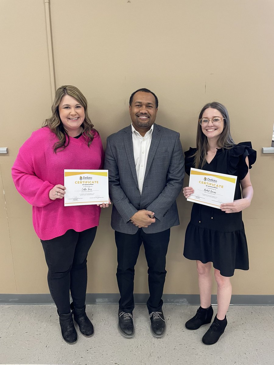 Rachel Barnes and Callie Terry were recognized at the DCS Central Services Board Meeting for their participation in the Aspiring Teacher Leadership Program. It’s a Great Day to be a Jaguar! #teamdcs #dcpride