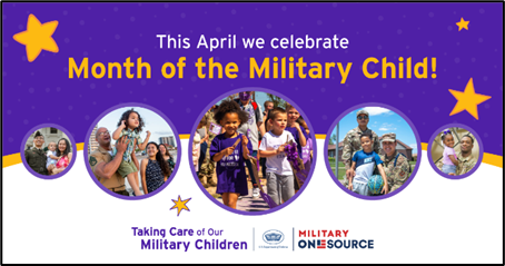 April is the Month of the Military Child, where we shine a light on the experiences of kids with parents serving in the armed forces. I’m committed to helping these resilient young people meet the unique challenges military families face & supporting their well-being.