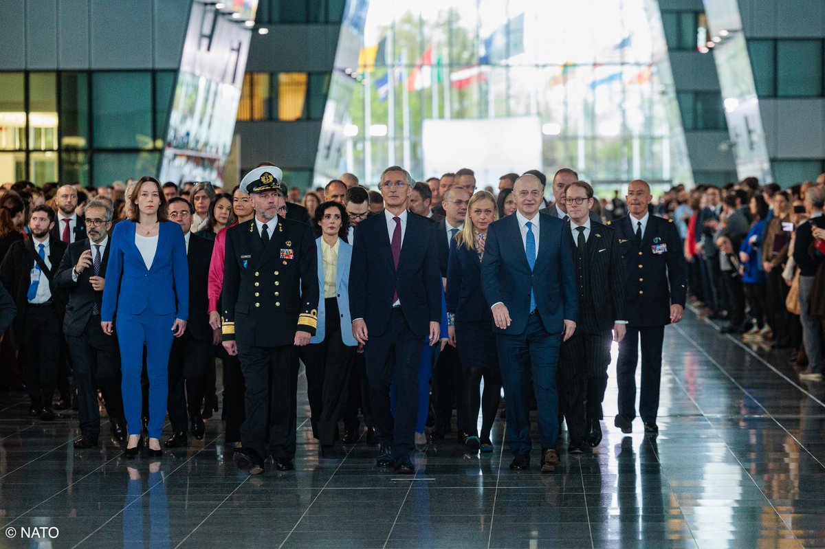Marking 75 years of <a href="/NATO/">NATO</a> and having Sweden with us as full member for the first time, it was a special #ForMin Meeting. I look back on two fruitful days in Brussels. The NATO is the gatekeeper of our stability, security, and our values. 1/5