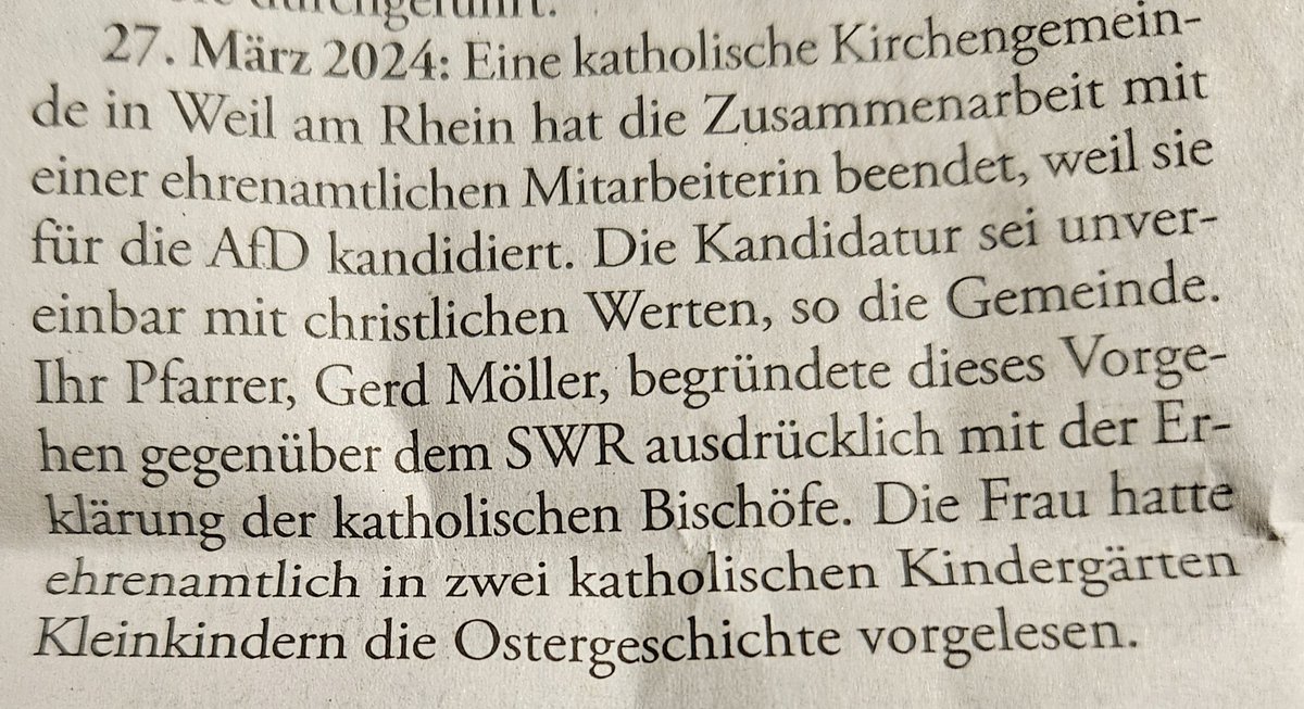 #Jesus stünde hier nicht auf Seiten der #Kirche ! @EKD @KatholischeSZ @katholikentag @dbk_online Er würde die #AfD zwar nicht wählen, denn sein Reich ist nicht von dieser Welt, aber er würde den heuchlerischen Kirchenfürsten wie einst den Pharisäern die Leviten lesen! Dass