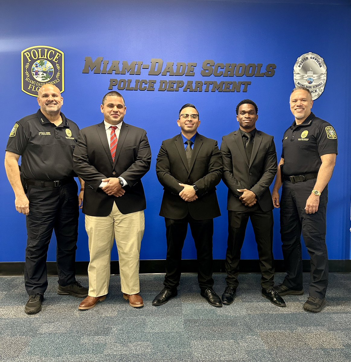 Thrilled to welcome three certified officers to our family! As they begin their FTO phases, we're gearing up to deploy them to our schools, ensuring safety and security for all. #YourBestChoiceMDCPS #protectingourfuture @SuptDotres @MDCPS