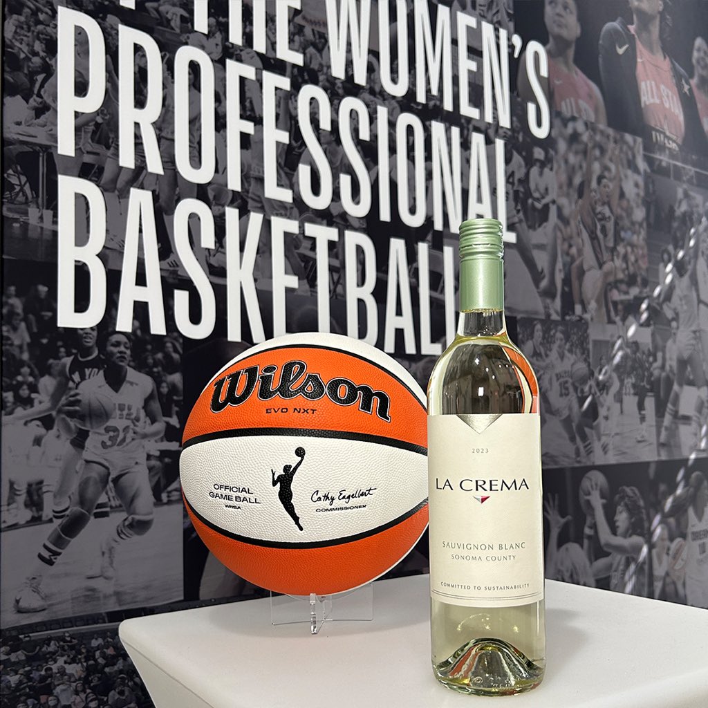 Making history is what we do! We're thrilled to announce our partnership with the iconic @LaCremaWines 🍷 Let's raise a glass to the players and fans to celebrate with us. #LaCremaXWNBA