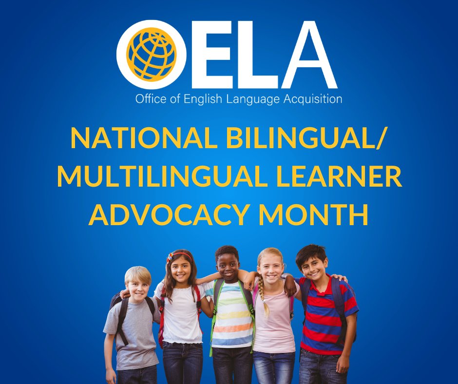 🎉 Join us in celebrating National Bilingual/Multilingual Learner Advocacy Month this April! We've curated a social media toolkit featuring OELA resources. Join us in spreading awareness using #MLLAdvocacy2024 to amplify your posts! Download & Share: ncela.ed.gov/resources/oela…