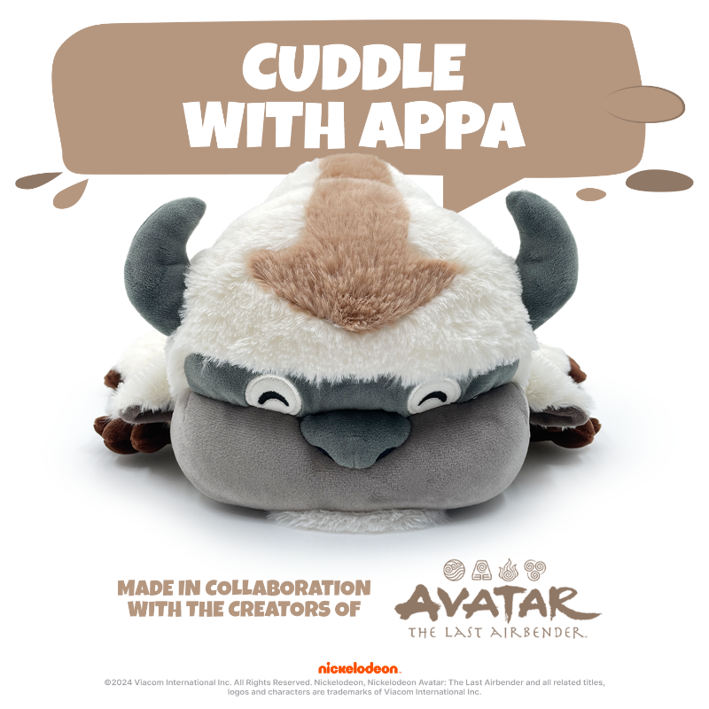 youtooztodd's tweet photo. Introducing Youtooz’s first ever weighted plush - Sky Bison Appa!