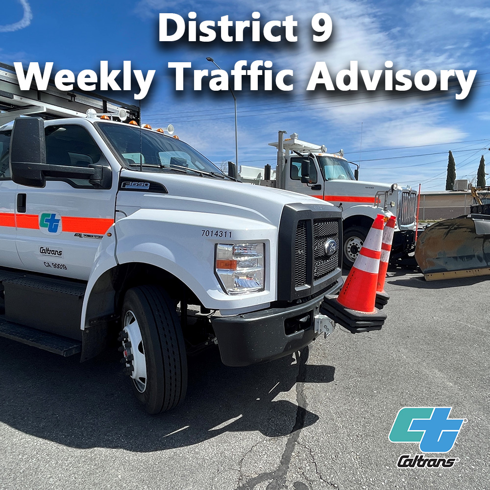 The Weekly Traffic Advisory for the week of April 8 through April 12 is live. Check it out here: preview-dot.dot.ca.gov/caltrans-near-….