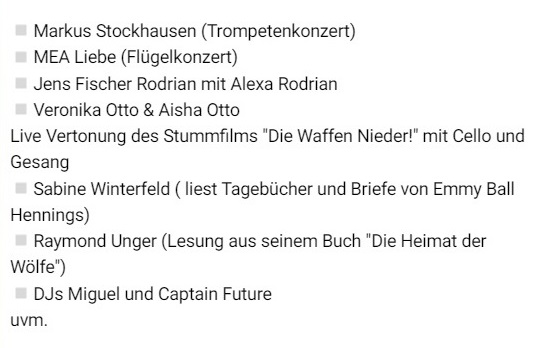 #b2604 #b2704
Die 'IAFF' um #JillSandjaja (ehemals 'Demokratischer Widerstand' /#AnselmLenz /#Sodenkamp) wird im April mal wieder in der #Musikbrauerei ausstellen.
Rahmenprogramm #MichaelBründel #SabineWinterfeldt #JensFischerRodrian mit Unterstützung vom 'Kulturkreis Pankow'.