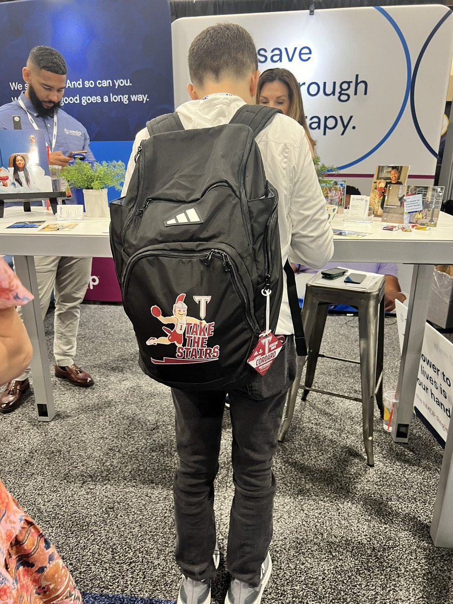 "Fantastic connecting with <a href="/Kelvin1Lewis/">Kelvin Lewis</a> <a href="/larrycordaro/">Larry Cordaro</a> from <a href="/TROYUnews/">Troy University</a> @ the NABC conference! Let's keep the momentum going to #GetInTheGame with @NMDP. Your support as a bone marrow donor can make a life-saving difference. Together, let's make a real impact! 💪 #NMDP #NABC