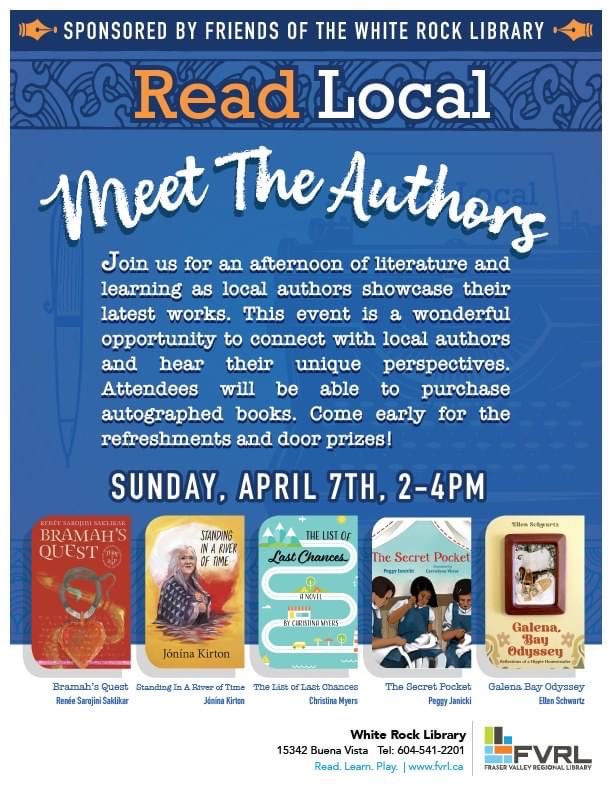 This Sunday April 7, 2-4pm White Rock Public Library ⬇️ 🙏🏾⁦@NightwoodEd⁩