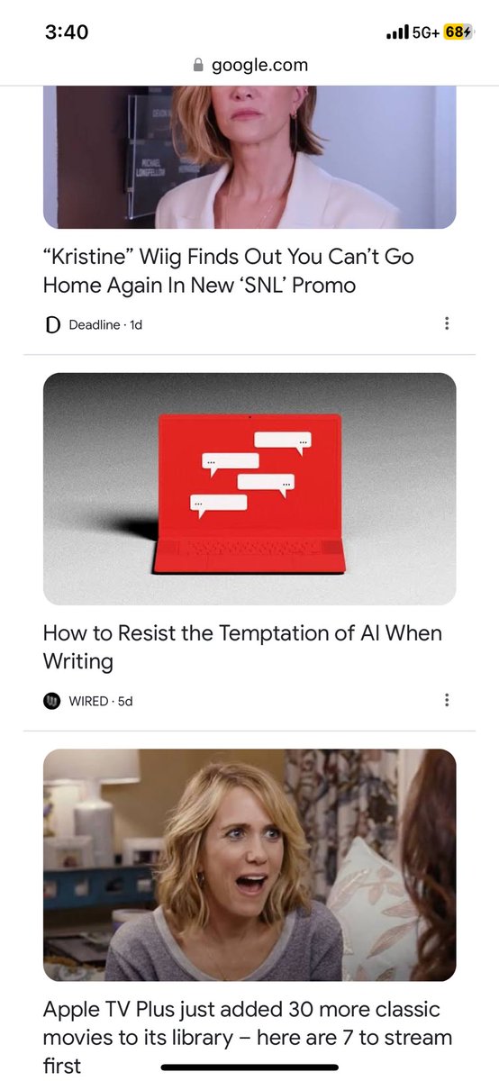 I just found out my article for @WIRED is on the home page of Google today!! H/t @pauletteperhach @wcdameron @AudreyCFarley @JenMaliaBooks ! wired.com/story/how-to-r…