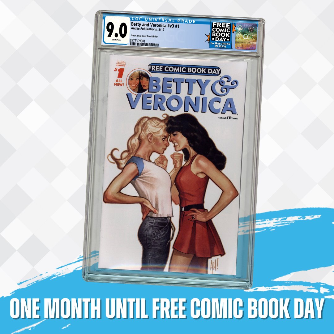 Counting down the days until Free Comic Book Day! Just one more month left until the epic event, and we're buzzing with excitement for you to get your hands on the exclusive #FCBD label, courtesy of our friends at @CGCComics! Link in comments for more info!