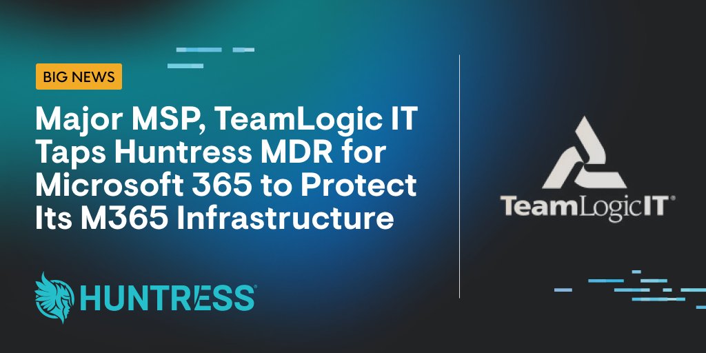 How do MSPs protect their #SMB customers from attacks and #BEC? @TeamLogicIT, a national provider of managed IT services, is betting on @HuntressLabs MDR for Microsoft 365 and Huntress EDR to safeguard customers from business-devastating attacks. bit.ly/43K6HvG