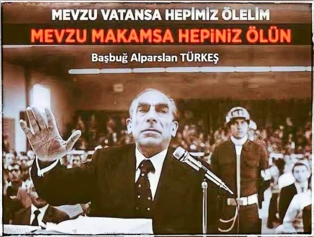 Mevki, makam ve para için davasını unutanları Başbuğumuz uyarıyor. Titreyin ve kendinize gelin.
Allah (C.C) rahmet eylesin. Mekânın Cennet olsun İnşaAllah. Ülkücü kalanların başı sağ olsun...