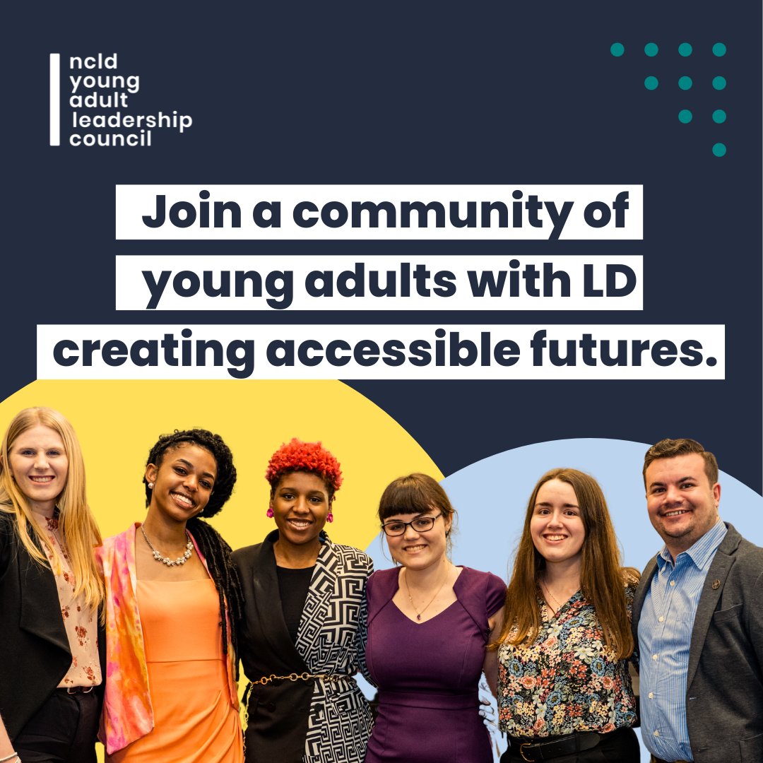 Are you passionate about change? Are you 18-30 with learning disabilities or attention issues? Join our Young Adult Leadership Council and help shape the future of disability advocacy! Apply now: ncld.co/4cVcUZY #YALC #NCLD #Leadership #DisabilityAdvocacy #Inclusion