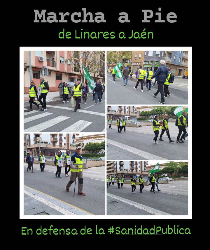 AdelanteJaen19j's tweet photo. Cumplió hoy se 2º etapa llegando a Mengíba recibiendo todo tipo de apoyo y adhesiones
Convocada por las asociaciones de pensionistas, confluirá en Jaén el 7 abril junto a la gran movilización en defensa de la #SanidadPública  convocada en toda #Andalucia https://t.co/Elswv9G09e