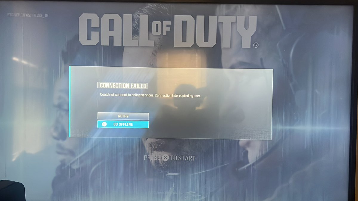 SonicXSol's tweet photo. @ATVIAssist Everytime I try to load the game I get this error. But everything else internet oriented works perfectly fine https://t.co/e5po7WcN6p